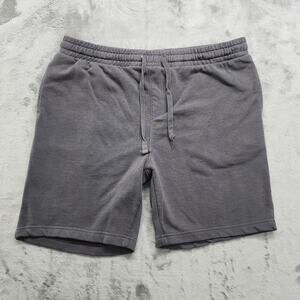 No Boundaries Shorts Mens L Gray Pull On Drawstring Heavyweight Jogger Short